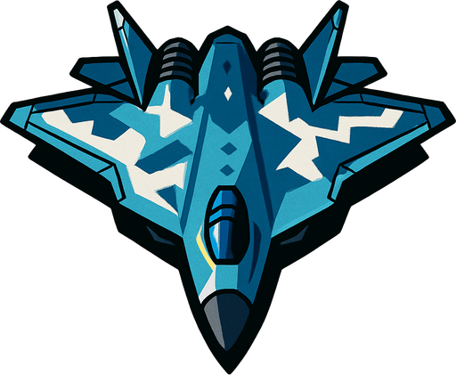 SU 57.
In-Game asset.  2d.  High contrast.  No shadows
