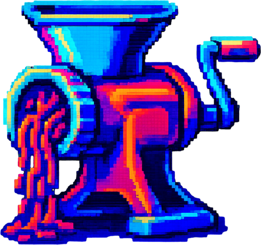 A meat grinder.