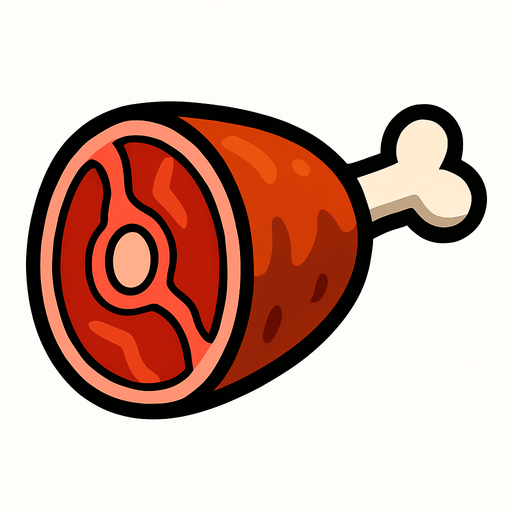 meat.
In-Game asset.  2d.  High contrast.  No shadows