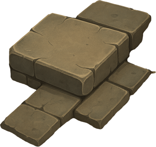 cornerstone 2d in game asset from top view
