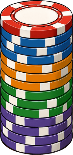 A stacked pile of some of these chips.