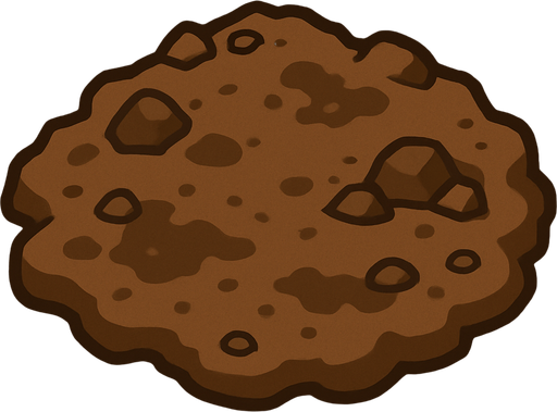 Dirt.
In-Game asset.  2d.  High contrast.  No shadows