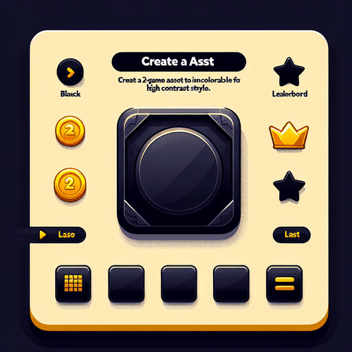 button leaderboards.
Single Game Texture. In-Game asset. 2d. Blank background. High contrast. No shadows.