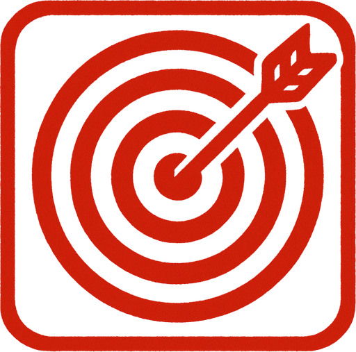 Target.
In-Game asset.  2d.  High contrast.  No shadows red