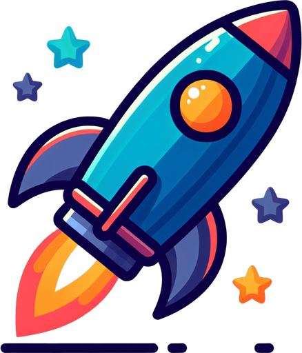 Bildiğin roket yap. Bir tane
Single Game Texture. In-Game asset. 2d. Blank background. High contrast. No shadows.