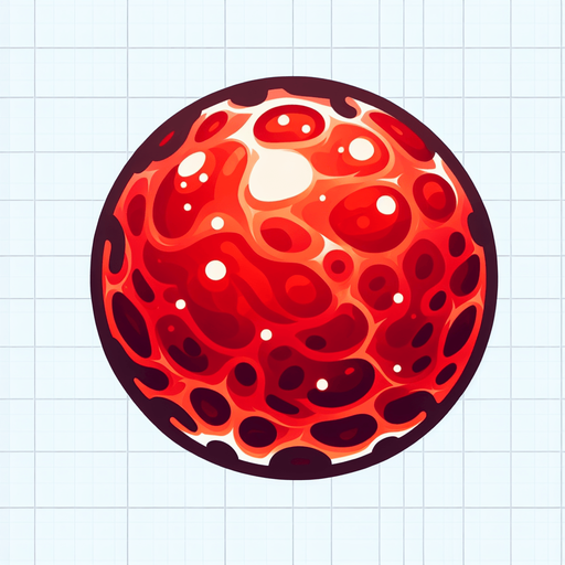 Single Game Texture. In-Game asset. 2d. A ball of red plasma No shadows..
Single Game Texture. In-Game asset. 2d. Blank background. High contrast. No shadows.