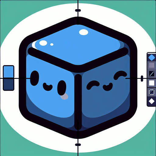 Perfectly square bright dark blue game piece with cute happy face. Cartoon style. Cute art style. Simple vector style. No Shadows. Single Game Texture. In-Game asset. 2d. Blank background. High contrast. No shadows..