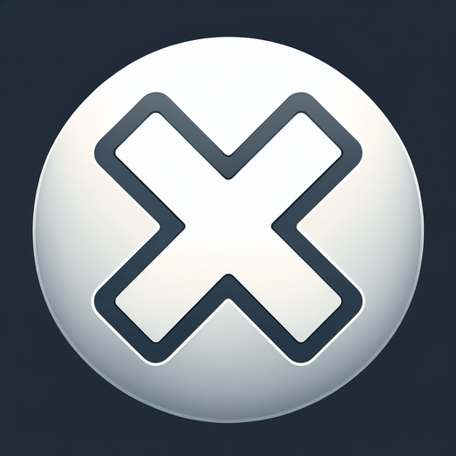 A white X in a circle, like for a close window button in a game.
Single Game Texture. In-Game asset. 2d. Blank background. High contrast. No shadows.