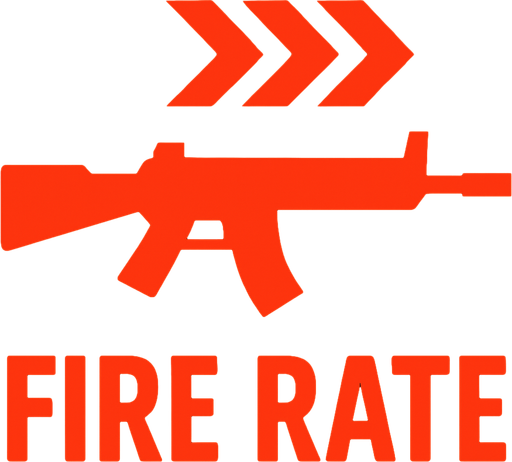 fire rate.
In-Game asset.  2d.  High contrast.  No shadows