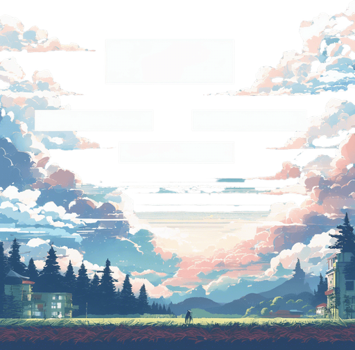 Similar image but without white rectangles in the sky