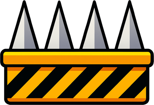 Make an obstacle like Sonic's.
In-Game asset.  High contrast.  No shadows. 2d