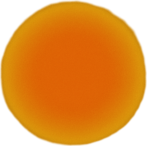 Soft, lingering light effect

```
- Center: Warm orange (#FF6600) at 40% opacity
- Middle: Yellow (#FFAA00) at 25% opacity  
- Edge: Transparent
- Shape: Perfect circle with very soft, wide falloff.
In-Game asset.  2d.  High contrast.  No shadows
