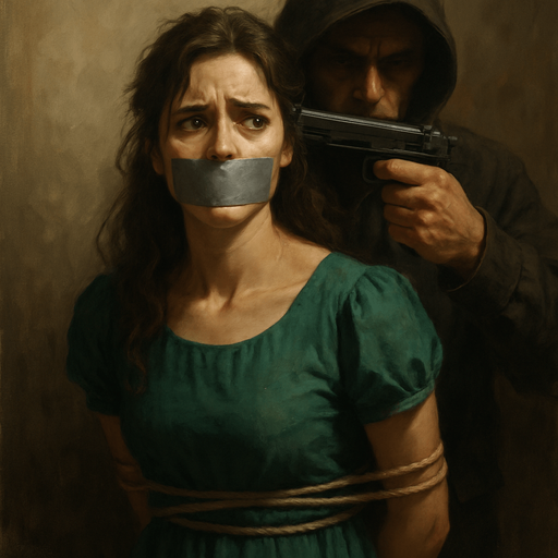 HOSTAGE WİTH GREEN DRESS WOMAN