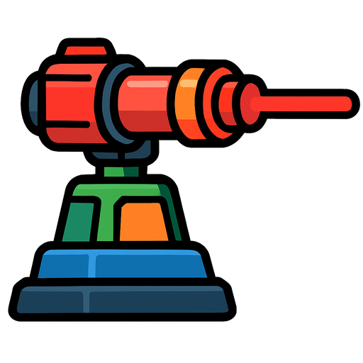 laserTowerAsset.
In-Game asset.  2d.  High contrast.  No shadows