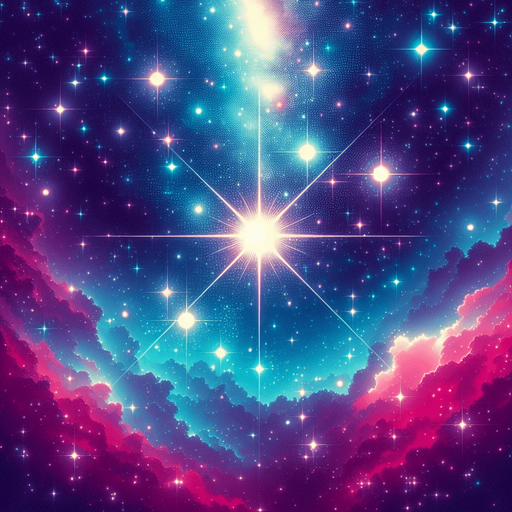 a wonderful but not very dense starfield.
Single Game Texture. In-Game asset. 2d. Blank background. High contrast. No shadows.