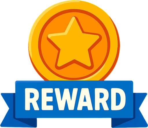 reward.
In-Game asset.  2d.  High contrast.  No shadows