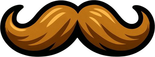 bıyık.
In-Game asset.  2d.  High contrast.  No shadows