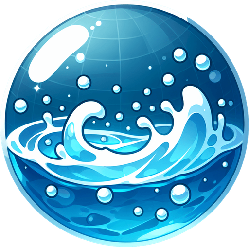 water ball
Single Game Texture. In-Game asset. 2d. Blank background. High contrast. No shadows.