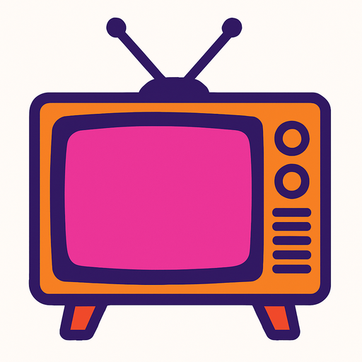 tv.
In-Game asset.  2d.  High contrast.  No shadows