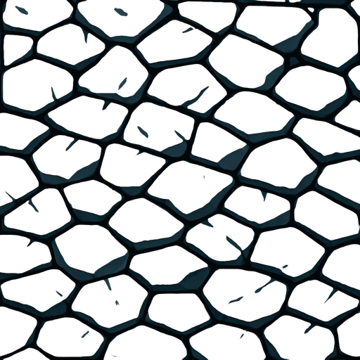 a floor made of stone.
In-Game asset.  2d.  High contrast.  No shadows