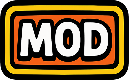 Mod butonu tasarla böyle tarz olsun.
In-Game asset.  2d.  High contrast.  No shadows