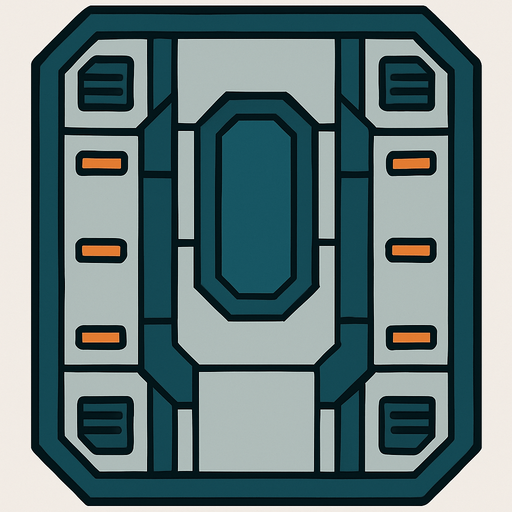 shipFloor casella.
In-Game asset.  2d.  High contrast.  No shadows