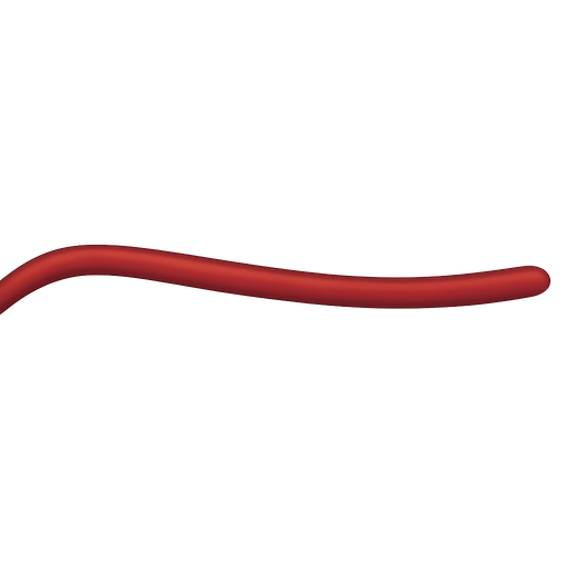 it's a red wire. Don't cut it open, just blue nothing else. No background. Transparent background. Blank background. No shadows. 2d. In-Game asset. flat
