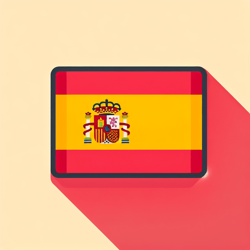 spain flag. simple. flat..
Single Game Texture. In-Game asset. 2d. Blank background. High contrast. No shadows.
