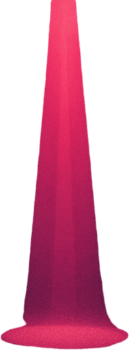 clean red-violet beam from above