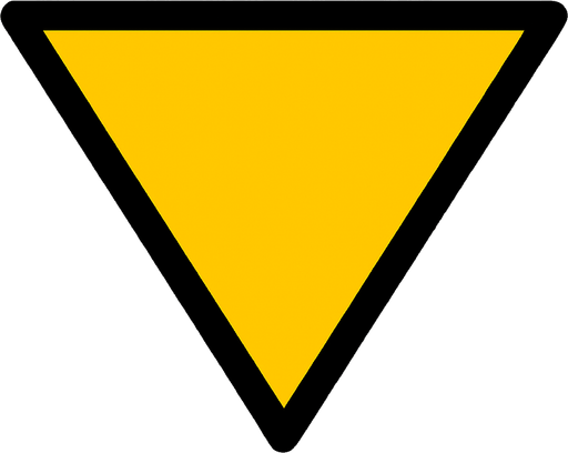 a triangle pointing down.
In-Game asset.  2d.  High contrast.  No shadows