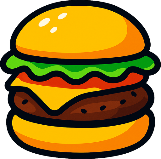 hamburger.
In-Game asset.  2d.  High contrast.  No shadows