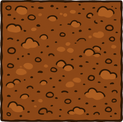 düz toprak resmi.
In-Game asset.  2d.  High contrast.  No shadows