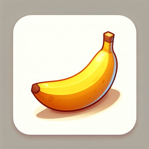 Make a banana.
Single Game Texture. In-Game asset. 2d. Blank background. High contrast. No shadows.