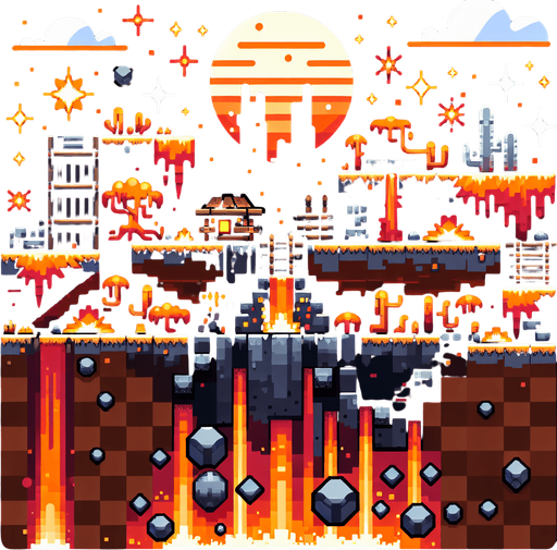 Danger.
Single Game Texture.  In-Game asset.  2d.  Blank background.  High contrast.  No shadows