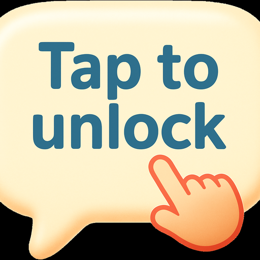 Change text to "Tap to unlock"