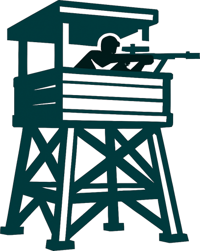 sniperTowerAsset.
In-Game asset.  2d.  High contrast.  No shadows