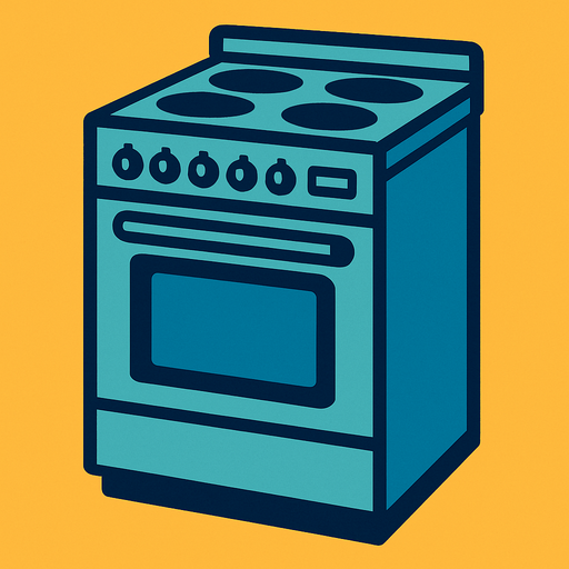 Cuisiniere.
In-Game asset.  2d.  High contrast.  No shadows