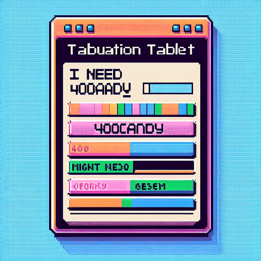 pixel text tablo : I need 400Candy.
Single Game Texture. In-Game asset. 2d. Blank background. High contrast. No shadows.