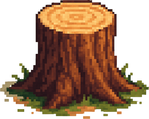 kesilmiş bir pixel ağaç yap sadece kesilmiş tarafı olsun