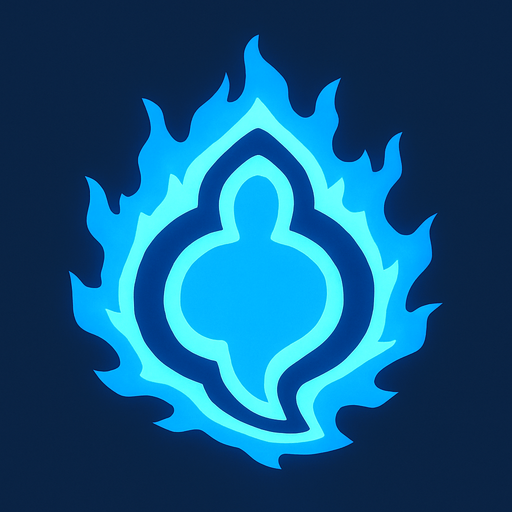 auraBlue top view.
In-Game asset.  2d.  High contrast.  No shadows