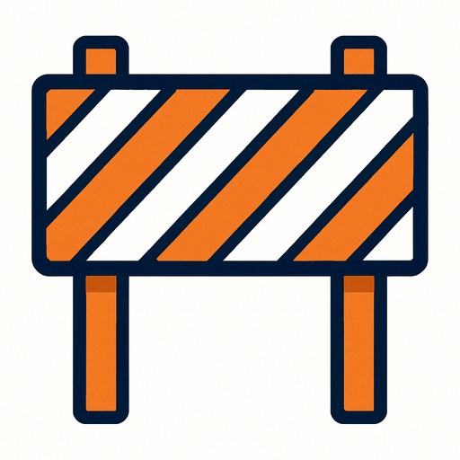 bariyer.
In-Game asset.  2d.  High contrast.  No shadows