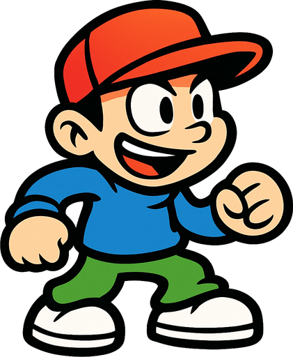 icy  tower guy.
In-Game asset.  2d.  High contrast.  No shadows