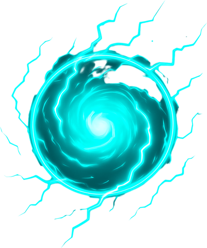 Neon energy orb.
In-Game asset.  2d.  High contrast.  No shadows