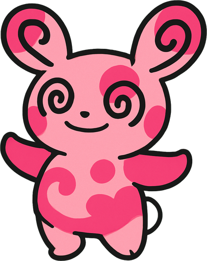 PATTERNED PINK
TOP POKEMON,.
In-Game asset.  2d.  High contrast.  No shadows