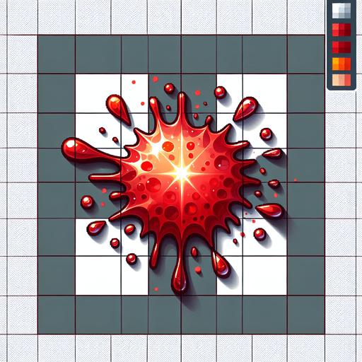 top down view, blood splatter game sprite
no background