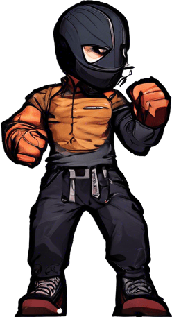 no mask, different clothing