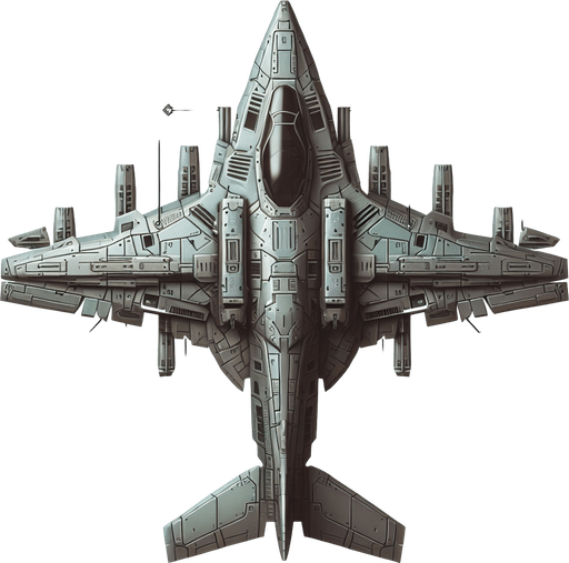 vertical top down war full bulk shark armored scifi plane
Single Game Texture.