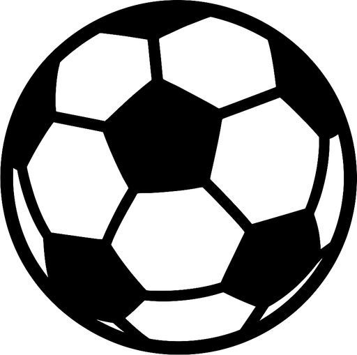 soccer ball.
In-Game asset.  2d.  High contrast.  No shadows