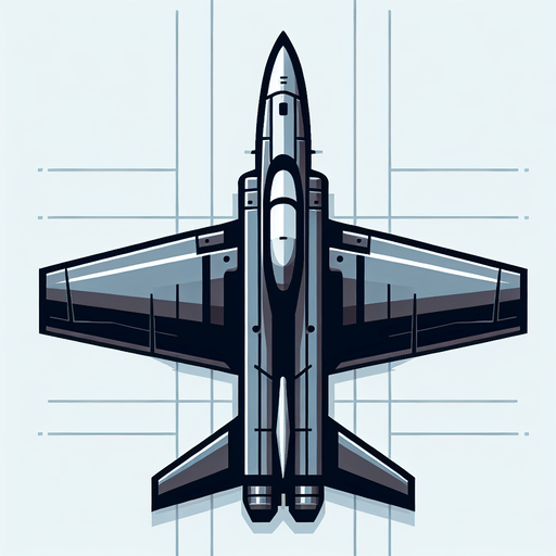 2d view of a fighter plane top view.
Single Game Texture. In-Game asset. 2d. Blank background. High contrast. No shadows.