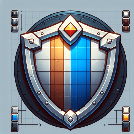 Shield.
Single Game Texture.  In-Game asset.  2d.  Blank background.  High contrast.  No shadows